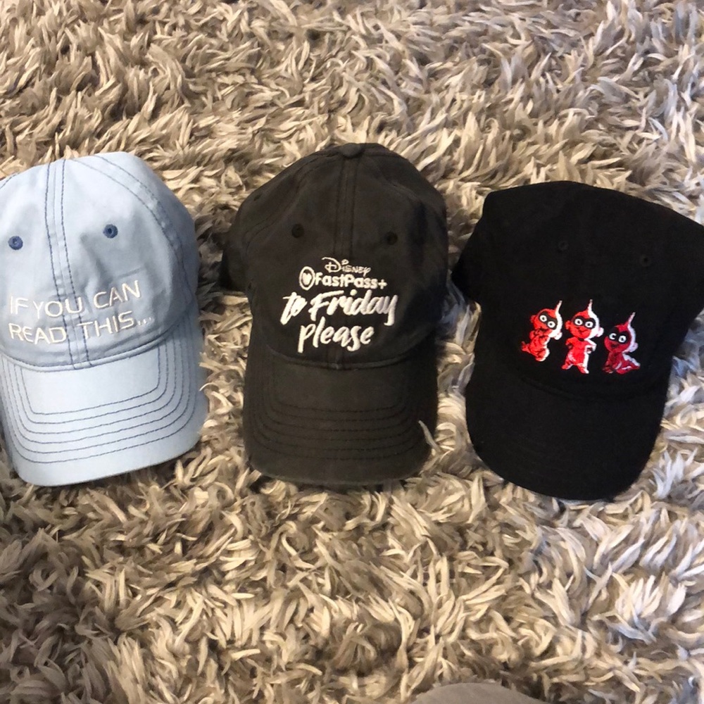 Set of 3 Disney women’s hats